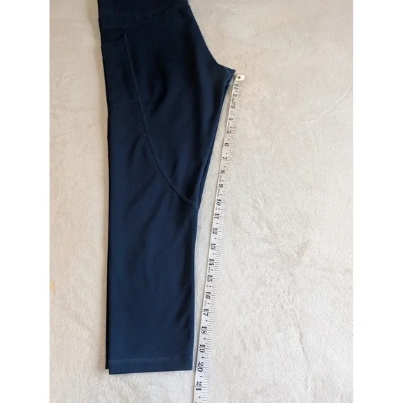 Zyia Active Pocket‎ Capri Leggings High Waisted Athletic Blue Size 8-9 - Picture 10 of 10